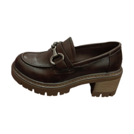 Sara Lòpez SL42MO 304 Mocassini Donna Platform Con Tacco Medio Testa Di Moro