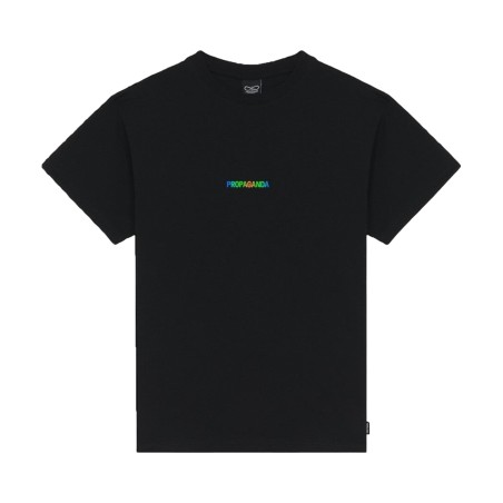 Propaganda  RIBS NEON T-Shirt Uomo In Cotone Nero 