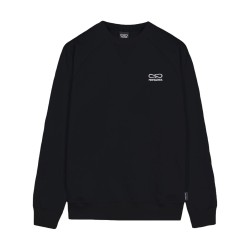 Propaganda CREWNECK LOGO EMBROIDERY Felpa Uomo Girocollo Nero
