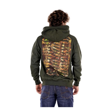 Propaganda HOODIE RIBS UNDERWOOD Felpa Uomo Con Cappuccio Pino