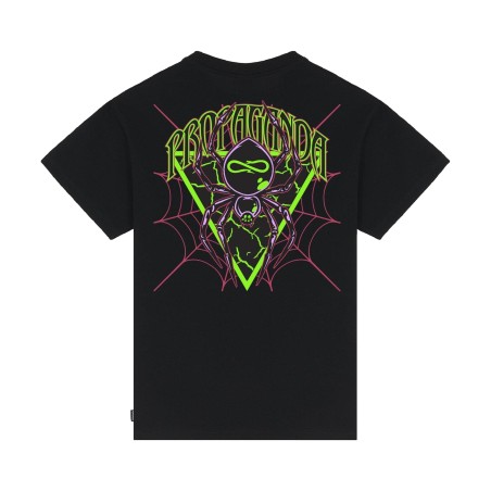 Propaganda TRIANGLE WEB T-Shirt Uomo In Cotone Nero