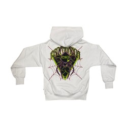 Propaganda HOODIE TRIANGLE WEB Felpa Uomo Con Cappuccio Bianco