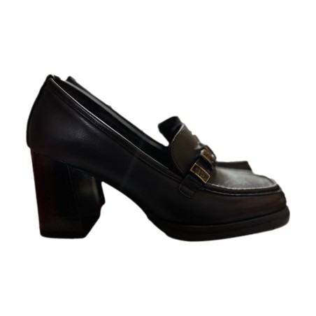 Braccialini Tua L26 Mocassini Donna Con Tacco Con Accessorio Black