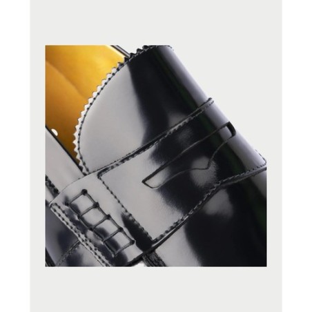 EXTON 433 Mocassini Abrasivato in Vera Pelle Blu