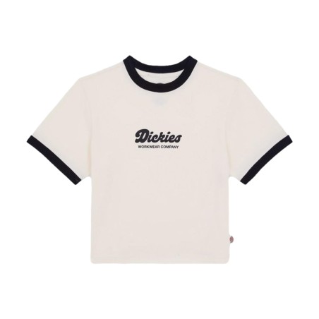 Dickies DK0A4Z8IC481 LEWISTOWN RINGERS T Shirt Donna Mezza Manica Beige