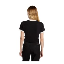 Dickies DK0A4Z8IBLK1 LEWISTOWN RINGERS T Shirt Donna Mezza Manica Black 2