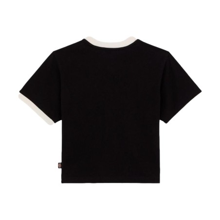 Dickies DK0A4Z8IBLK1 LEWISTOWN RINGERS T Shirt Donna Mezza Manica Black