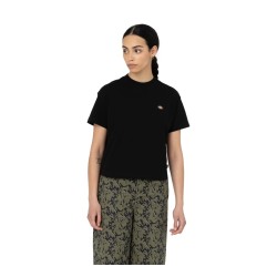 Dickies DK0A4Y8LBLK1 OAKPORT BOXY T Shirt Donna Mezza Manica Black