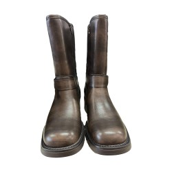 Gold & Gold GR453 Stivaletti Donna Con Zip Laterale Caffe 2