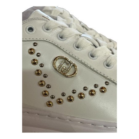LIU JO CLEO 20 Sneakers Donna Stringate Platform Con Dettaglio White