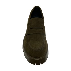 Sara Lòpez SL42MO 201P1 Mocassini Donna Platform Olive 2