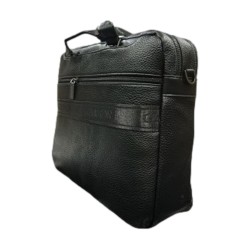 Gattinoni BIG0P8203 MVP000 Borsa a Mano In Ecopelle Martellata Da Uomo Black 2