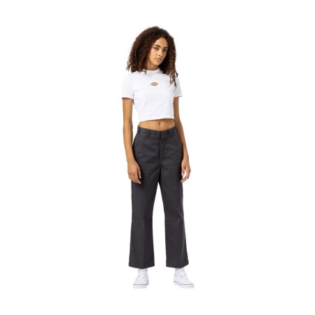 Dickies DK0A4ZA00WH1 MAPLE VALLEY REG TEE W T-Shirt Donna a Maniche Corte Bianco     