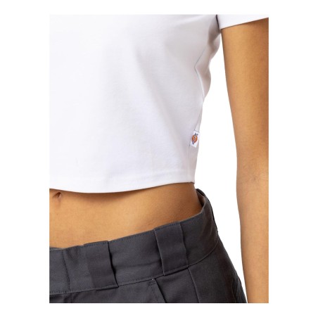 Dickies DK0A4ZA00WH1 MAPLE VALLEY REG TEE W T-Shirt Donna a Maniche Corte Bianco     