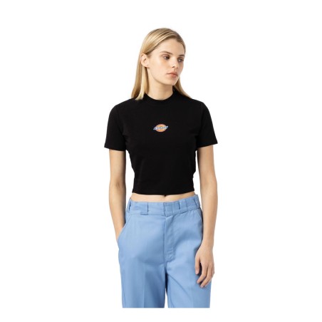 Dickies DK0A4ZA0BLK1 MAPLE VALLEY REG TEE W T-Shirt Donna a Maniche Corte Black