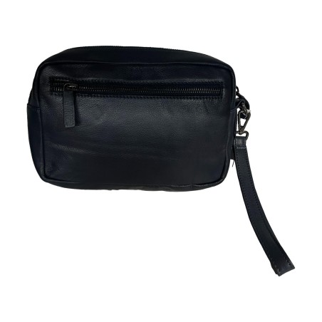 Gattinoni WIGJJ1080 MHA200 Jonathan Pochette Uomo 23x15x5 Vera Pelle Blue