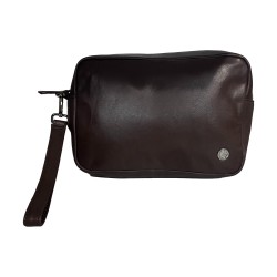 Gattinoni WIGJJ1080 MHA500 Jonathan Pochette Uomo 23x15x5 Vera Pelle Brown