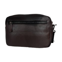 Gattinoni WIGJJ1080 MHA500 Jonathan Pochette Uomo 23x15x5 Vera Pelle Brown 2