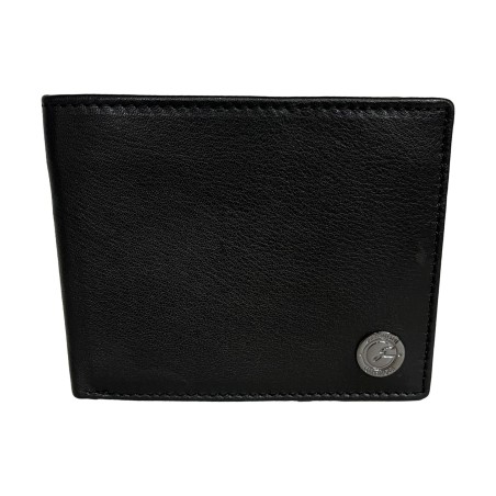 Gattinoni WIGJJ1081 MHA000 Jonathan Portafogli Uomo Large Vera Pelle Nero