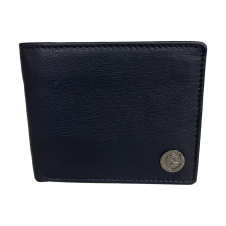 Gattinoni WIGJJ1082 MHA200 Jonathan Portafogli Uomo 11x9 Vera Pelle Blue