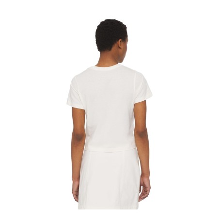 Dickies Aitkin Tee DK0A4YS8C481 T-Shirt Donna a Maniche Corte Bianco Verde    