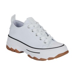 Refresh 172477 Sneakers Donna Platform Stringate White 2