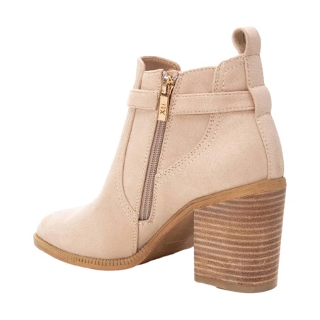 XTI 143883 Stivaletti Donna Con Tacco Medio Beige