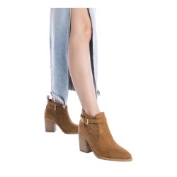 XTI 143883 Stivaletti Donna Con Tacco Medio Camel 2