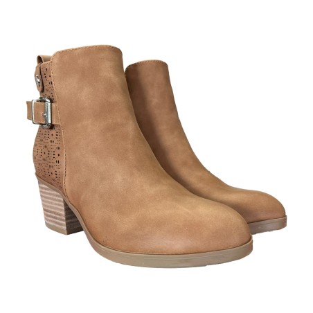 Refresh 172623 Stivaletti Donna Con Tacco Medio Camel