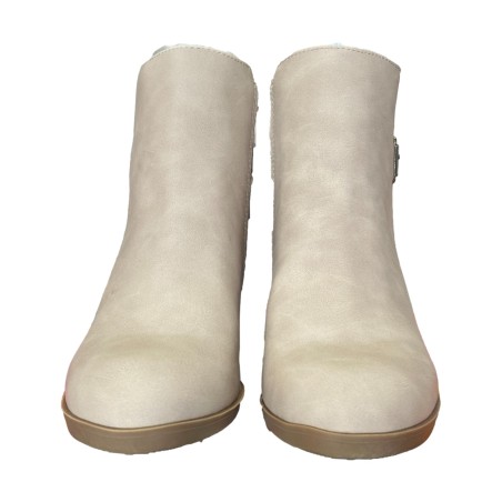 Refresh 172623 Stivaletti Donna Con Tacco Medio Beige