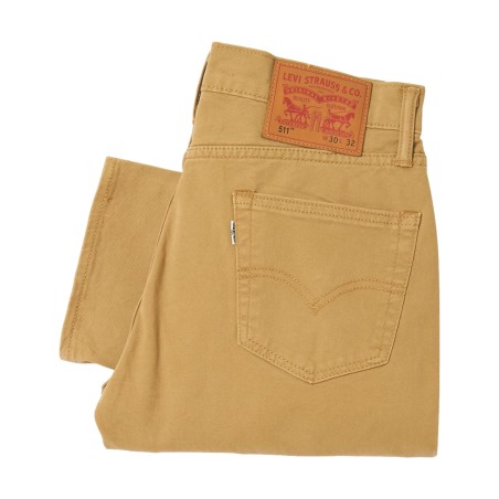 LEVI'S 511 Slim HARVEST Gold Sorbtek Wt G Uomo Beige 