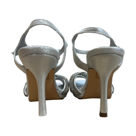 Menbur 24711 Sandalo Donna con Cinturino Lurex Argento 