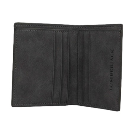 Lumberjack LK5886 Portacarte In Vera Pelle Nero