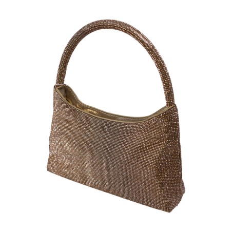 Gold & Gold GGM36 Borsa Donna Mezza Luna Champagne