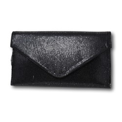 Gold & Gold GGM37 Pochette Donna Con Bottone Nero