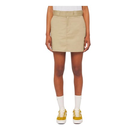Dickies DK0A4YQHKHK1 MINI WORK SKIRT Gonna Da Donna Con Tasche Beige