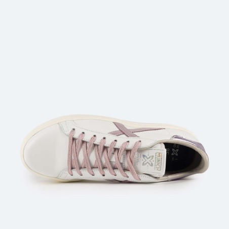 MUNICH Rete Sky 8085076 Sneaker Donna Stringate Bianco Rosa