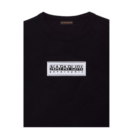 Napapijri K S-CHAMOIS SS S T-Shirt Bambino Mezza Manica Black 