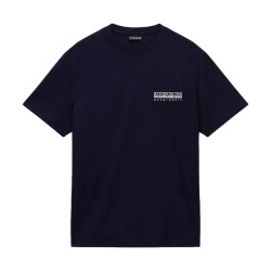 Napapijri S-VIGNONI BACK SS T-Shirt Uomo in Cotone Blu Marine