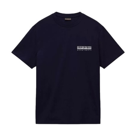 Napapijri S-VIGNONI BACK SS T-Shirt Uomo in Cotone Blu Marine