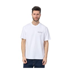 Dickies BRICKLANE SS TEE T-Shirt Uomo Con Stampa Su Retro Bianco