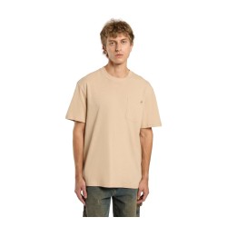 Dickies LURAY POCKET Tee T-Shirt Uomo Con Taschino Maniche Corte Nocciola   