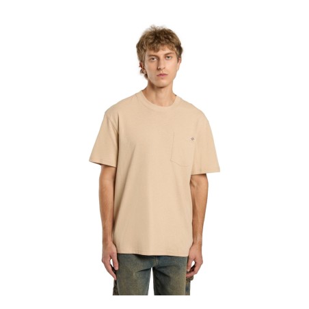 Dickies LURAY POCKET Tee T-Shirt Uomo Con Taschino Maniche Corte Nocciola   