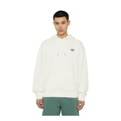 Dickies MILLERSBURG HOODIE Felpa Uomo con Cappuccio In Cotone Garzato Ecru'    