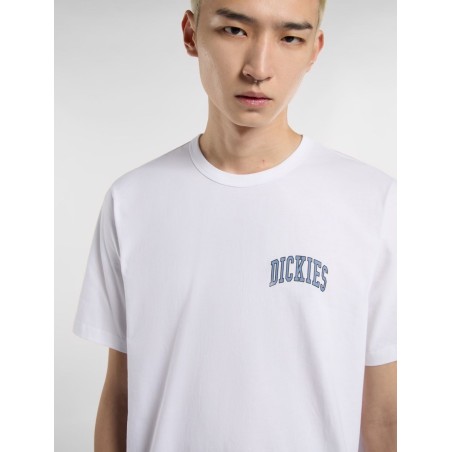 Dickies AITKIN CHEST TEE SS T-Shirt Uomo Maniche Corte Bianco 