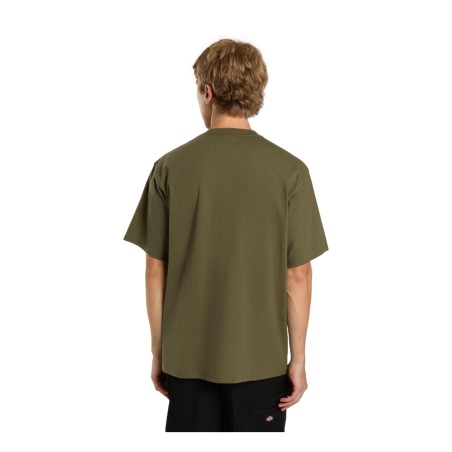 Dickies CLANCY HEAVYWEIGHT TEE SS T-Shirt Uomo Maniche Corte Verde Militare