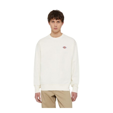 Dickies MILLERSBURG SWEATSHIRT  Felpa Uomo Girocollo In Cotone Ecru