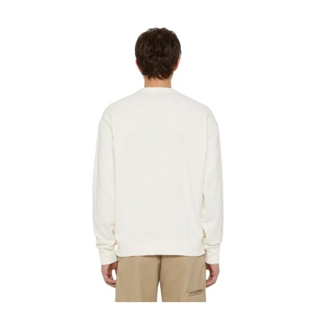 Dickies MILLERSBURG SWEATSHIRT  Felpa Uomo Girocollo In Cotone Ecru