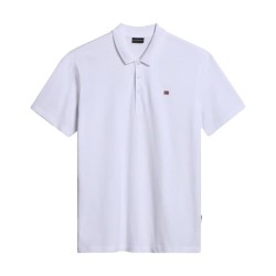 Napapijri NP0A4H8B0021 EALIS SS SUM Polo Uomo Maniche Corte in Cotone Bianco