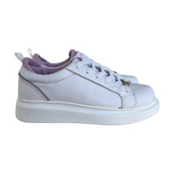 Love to Love Gai Mattiolo LTL 1 Sneakers Donna in Pelle Bianca Lilla